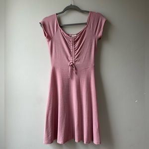 Light pink mini casual dress